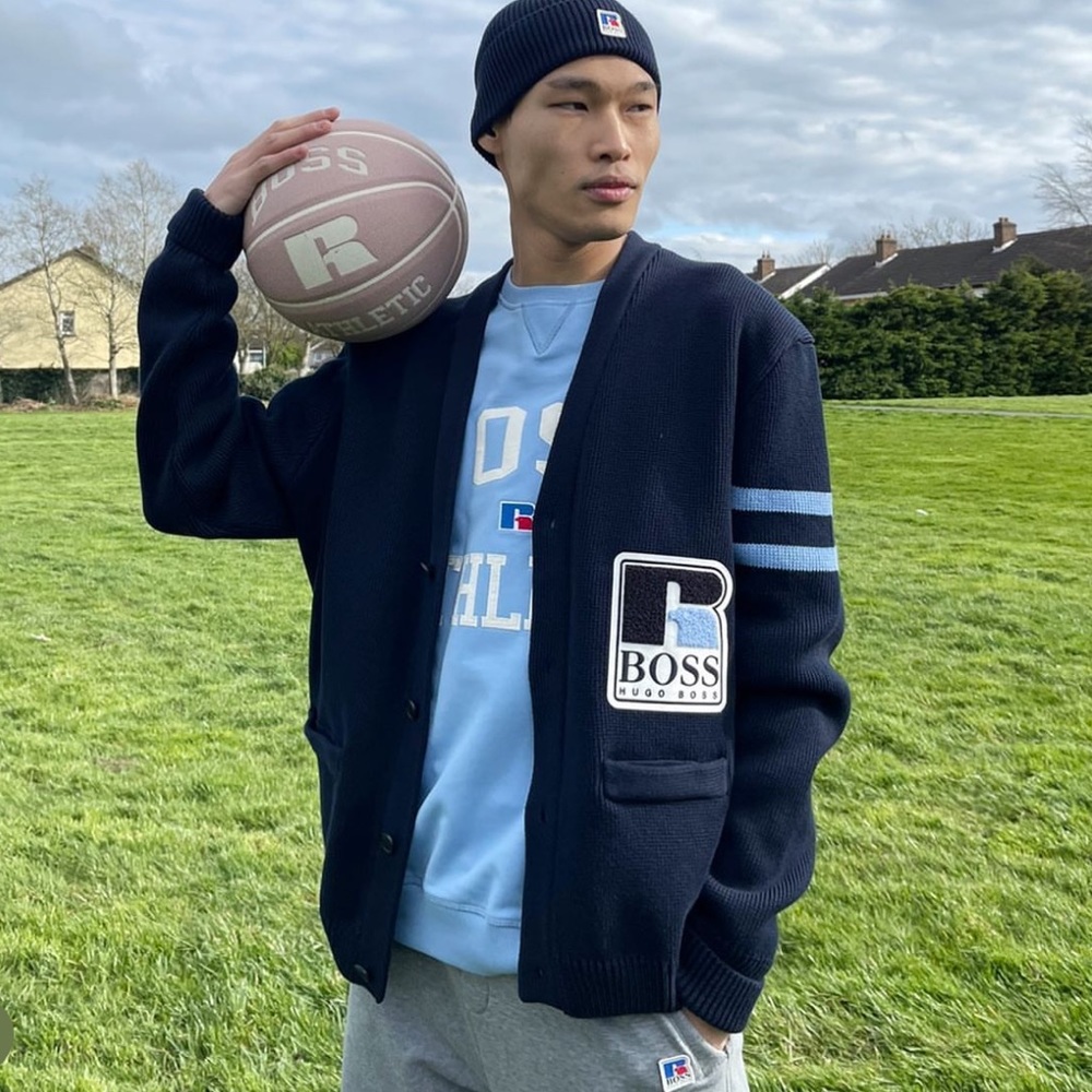 BOSS X Russell Athletic cardigan